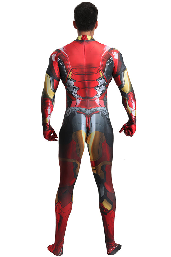 Iron Man Zentai Cosplay Suit with Removable Mask