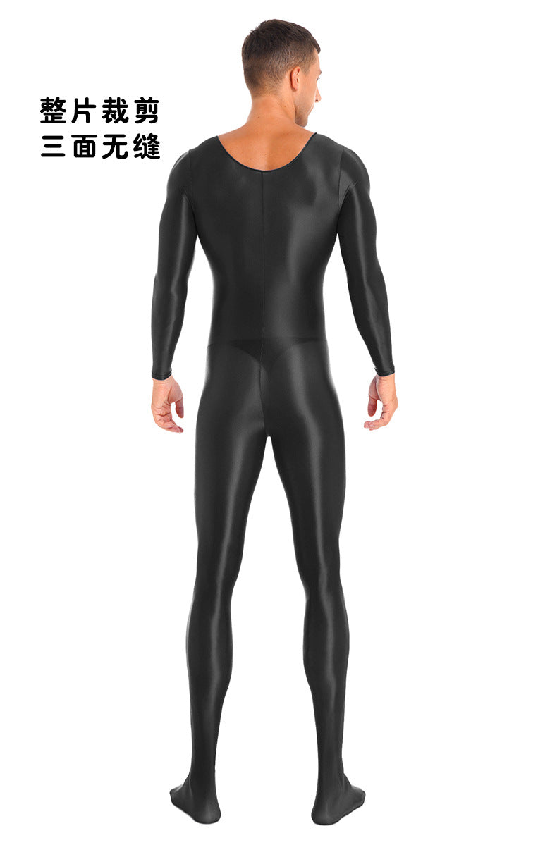 Unisex Shiny Nylon-Spandex Bodysuit – 9 Colors