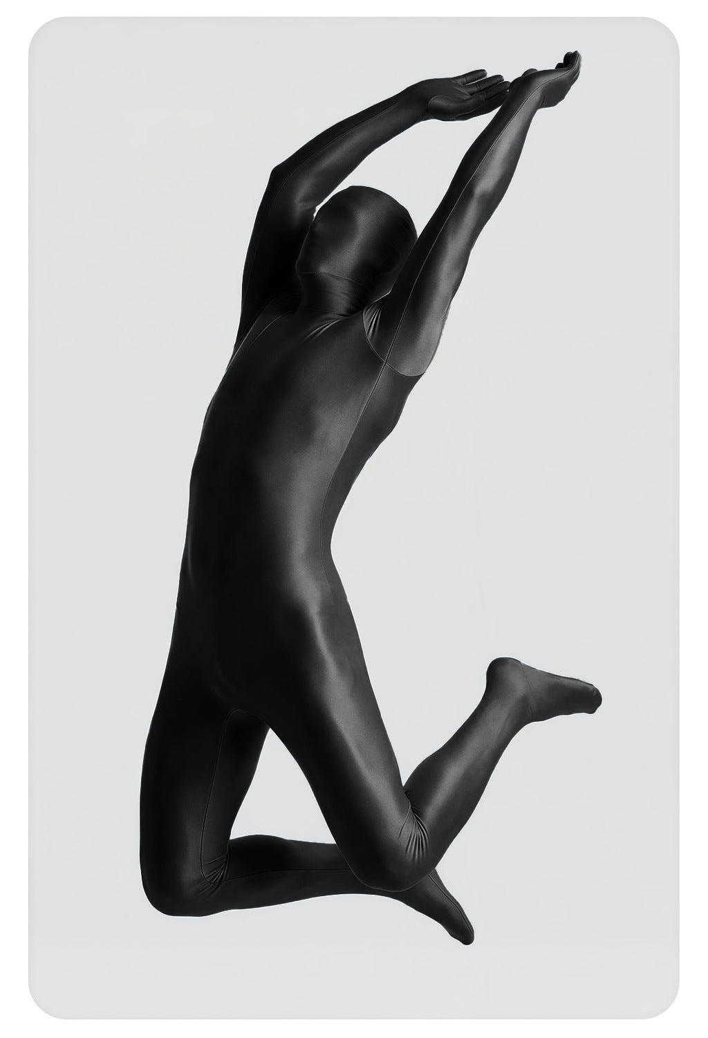 Men’s Glossy Full-Body Zentai Suit for Cosplay