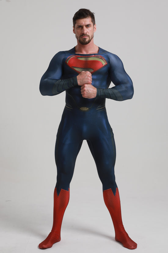 Classic Superman Blue Cosplay Bodysuit