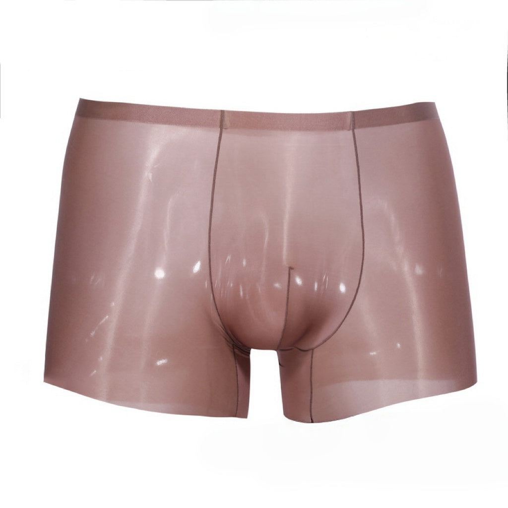 Men’s 5D Silky Boxer Briefs – Glossy Ice-Silk Feel