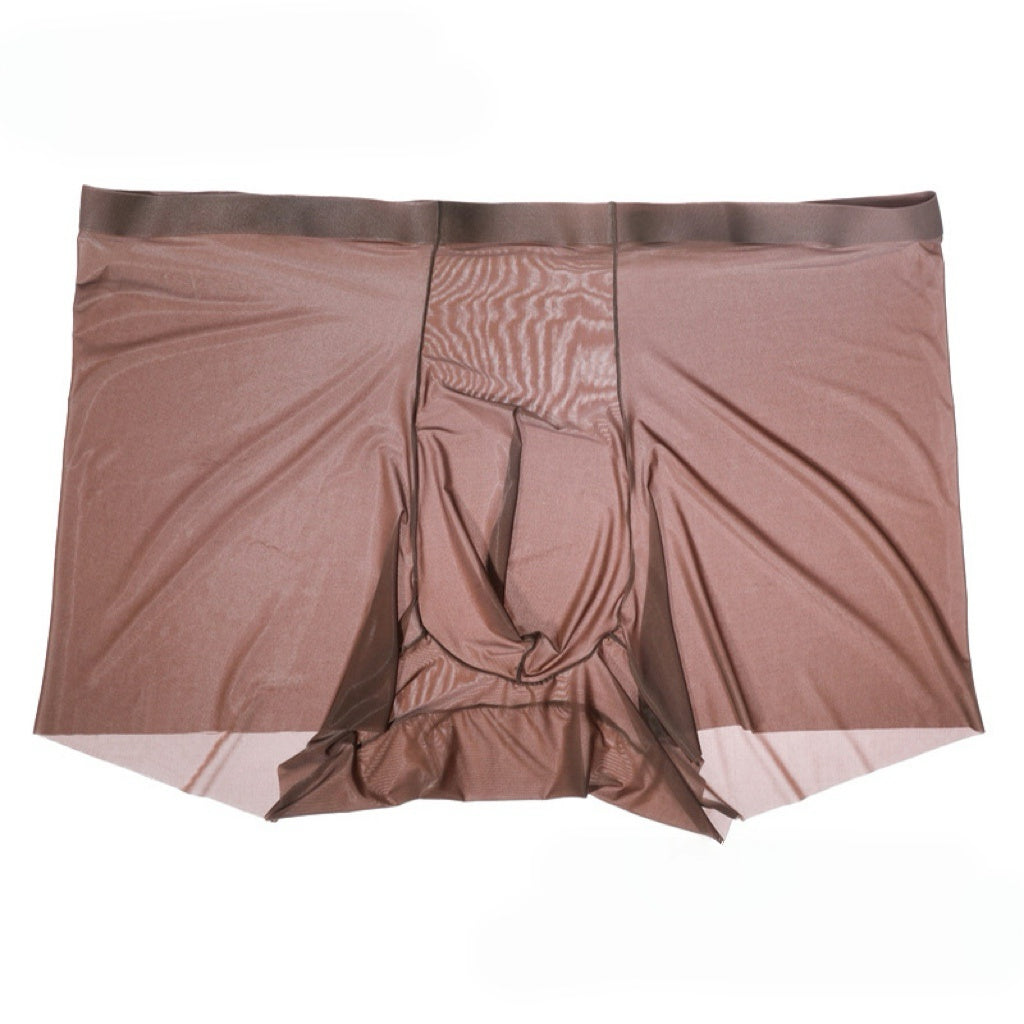 Men’s 5D Silky Boxer Briefs – Glossy Ice-Silk Feel