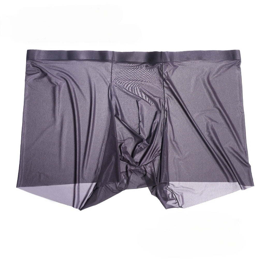 Men’s 5D Silky Boxer Briefs – Glossy Ice-Silk Feel