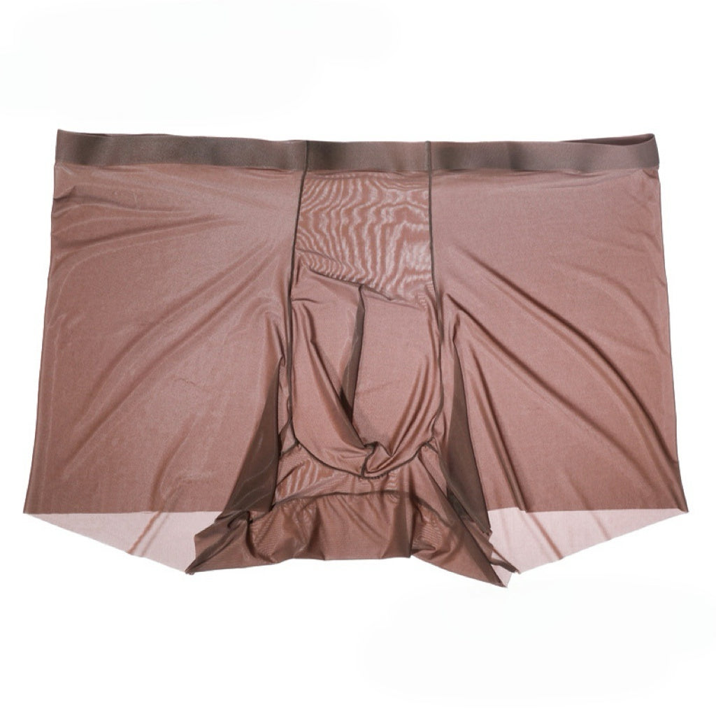 Men’s 5D Silky Boxer Briefs – Glossy Ice-Silk Feel