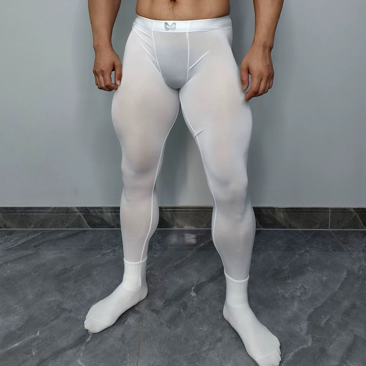 Men's Low-Rise Lyocell Stretch Gym Tights