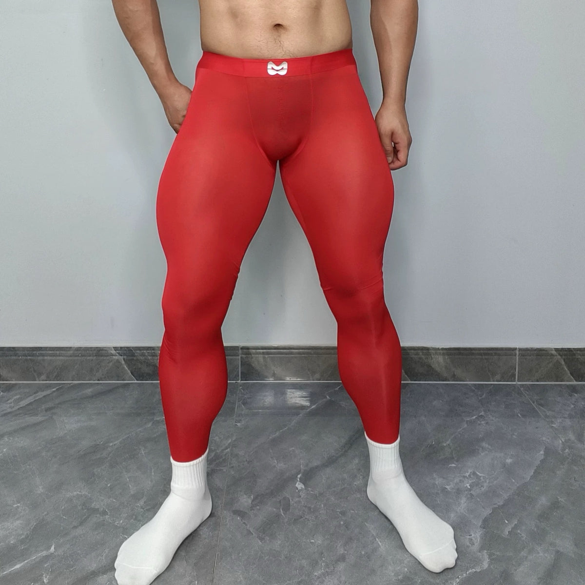 Men's Low-Rise Lyocell Stretch Gym Tights