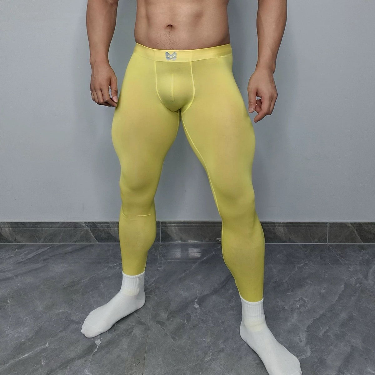 Men's Low-Rise Lyocell Stretch Gym Tights