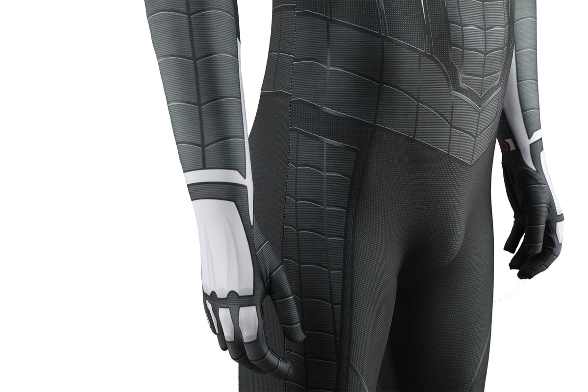 Black Spider-Man White Emblem Zentai Suit