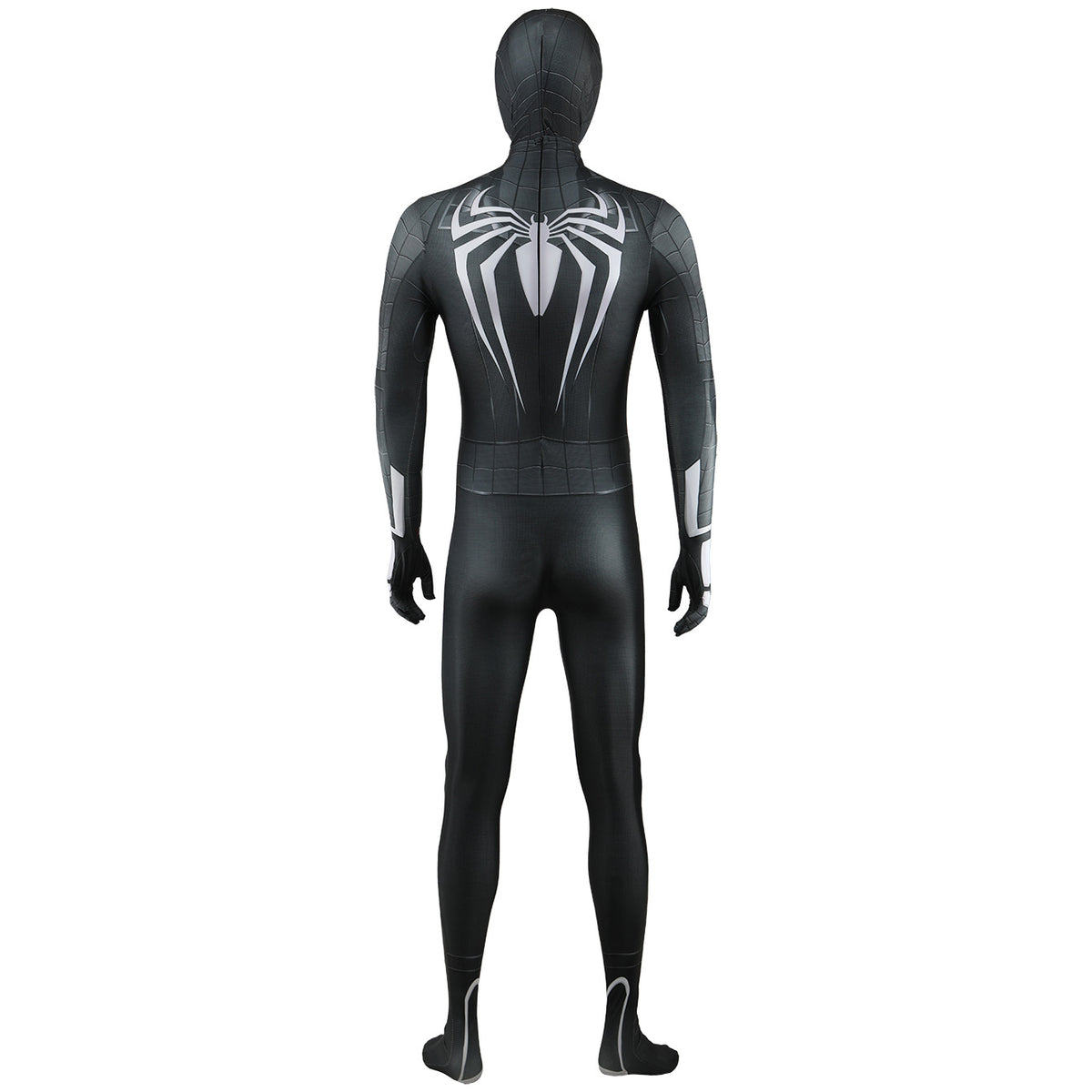Black Spider-Man White Emblem Zentai Suit