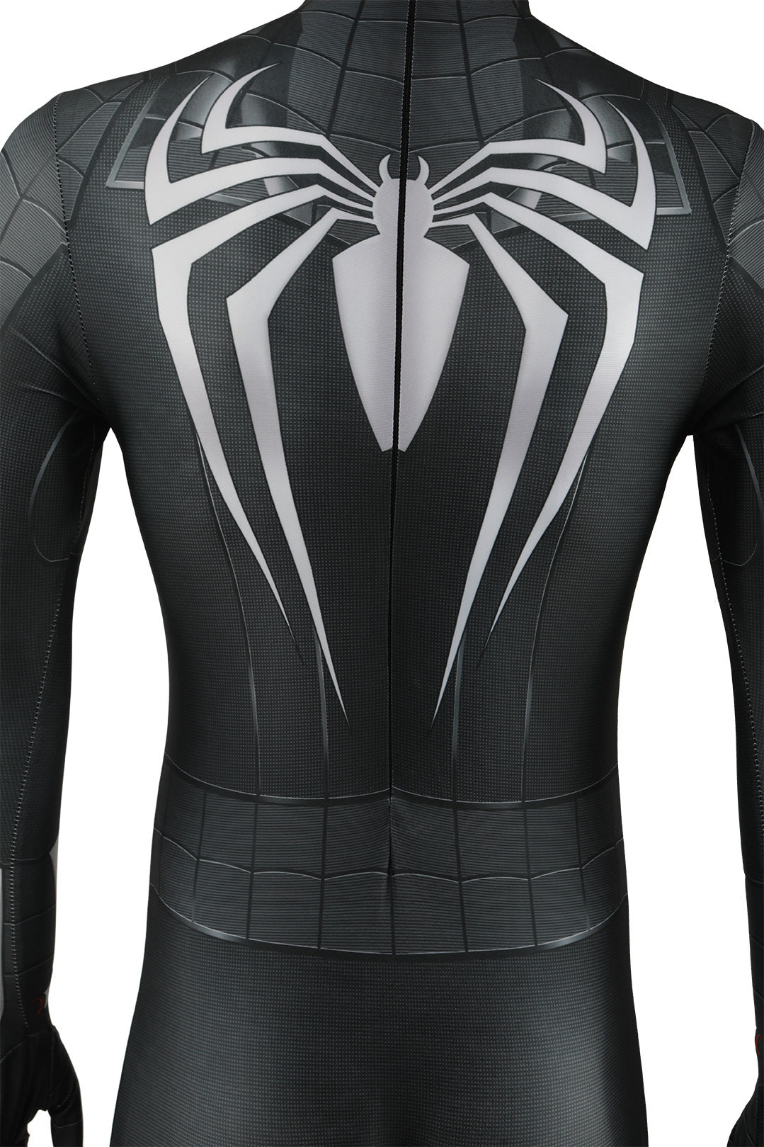 Black Spider-Man White Emblem Zentai Suit