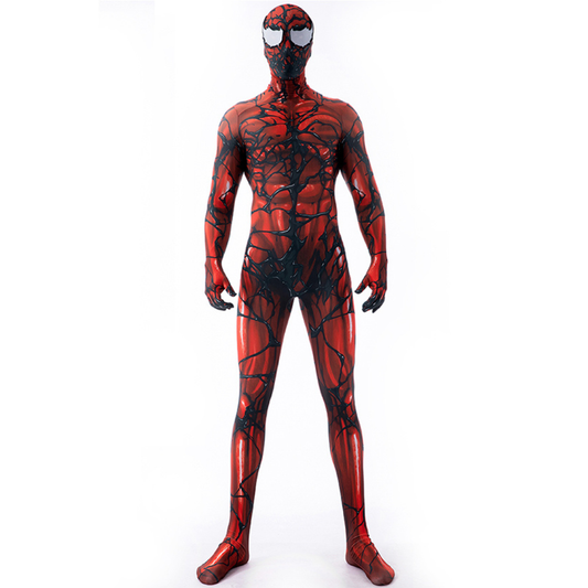 Red Venom Cosplay Bodysuit with Removable Mask