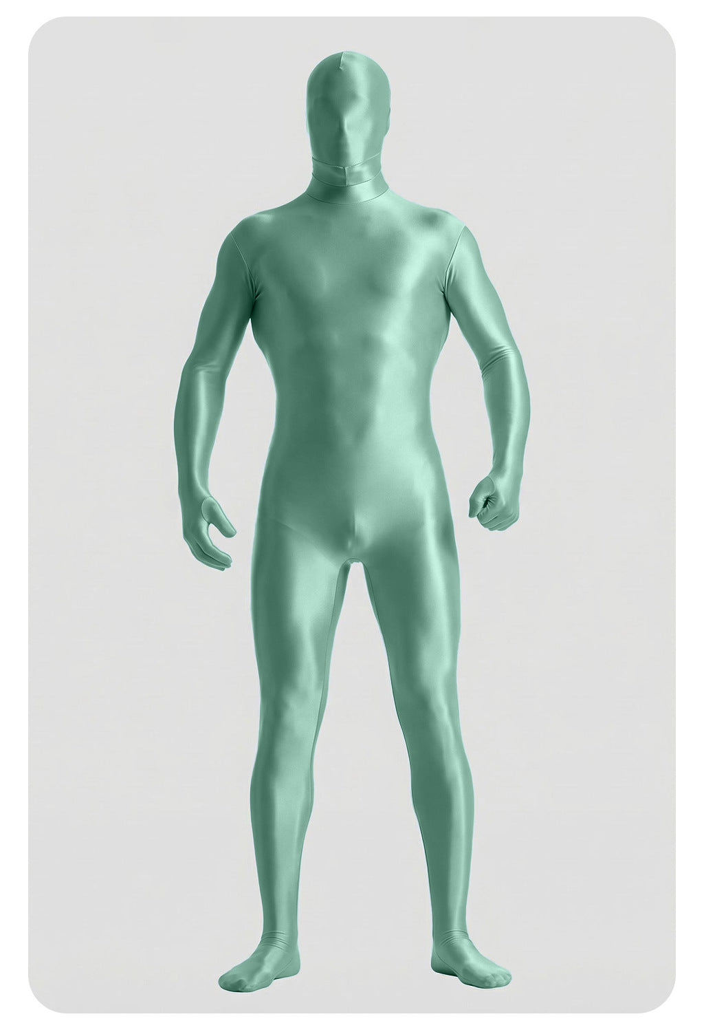 Men’s Glossy Full-Body Zentai Suit for Cosplay